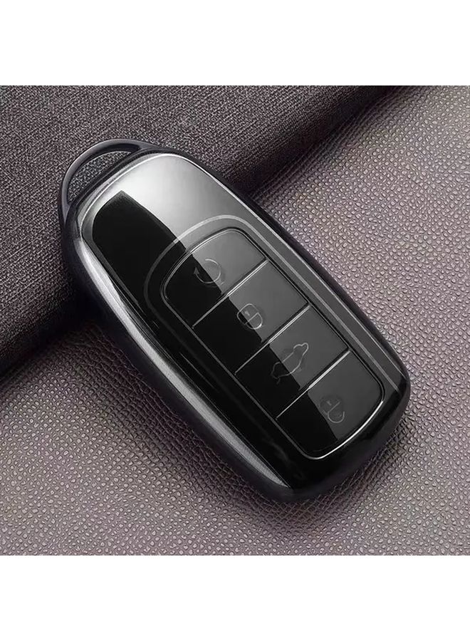 غطاء مفتاح شفاف أسود من TPU لـ Chery Tiggo 8 Pro Plus Omoda 5 قوقعة واقية - Image 3